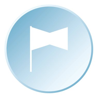 Arkaplanda izole edilmiş bir Resimli Simge - Dikdörtgen Haç Bayrağı