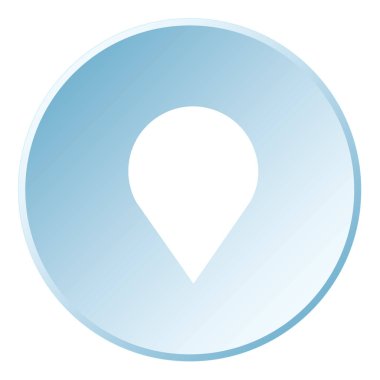 Bir Arkaplanda İzole Edilen Resimli Simge - Uzun Harita İşaretleyici