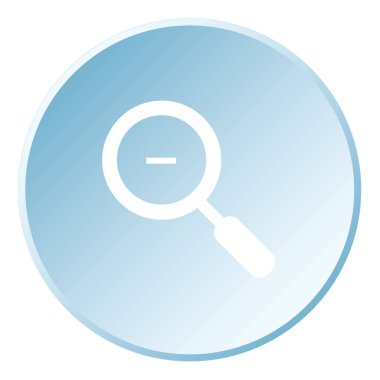 Arkaplanda İzole edilmiş Resimli Bir Simge - Büyüteç Uzaklaştırma