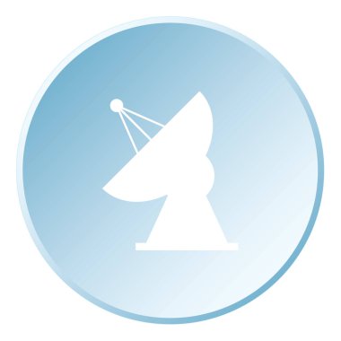 Arkaplanda izole edilmiş bir Resimli Simge - Radyo Teleskobu