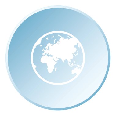 Bir Arkaplanda İzole Edilmiş Bir Resimli Simge - Dünya Avrupa Asya Okyanusu