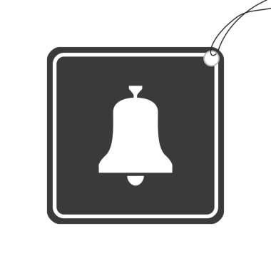 Arkaplanda izole edilmiş bir Resimli Simge - Çan