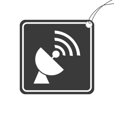 Arkaplanda izole edilmiş bir Resimli Simge - Radar