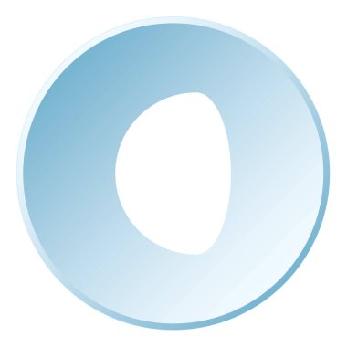 Arka planda izole edilmiş bir Resimli Simge - Süzülen Dev Ay-94