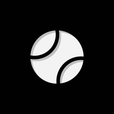 Arkaplanda izole edilmiş bir Resimli Simge - Tenis Balosu