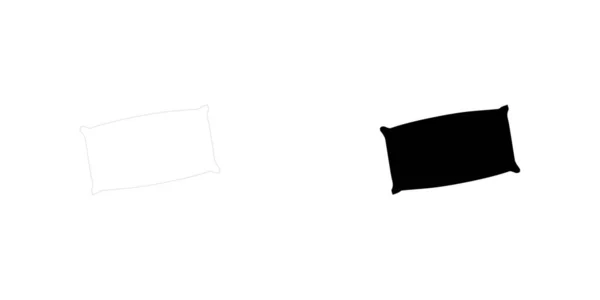 Illustrerad Ikon Isolerad Bakgrund Kudde — Stock vektor