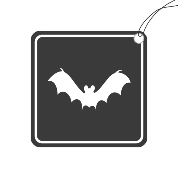 배경에서 분리되어 일러스트 레이티 아이콘 Bat2 — 스톡 벡터