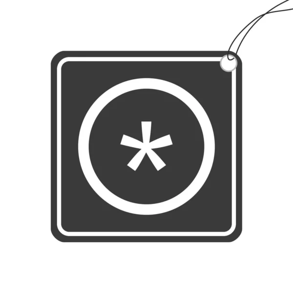 Ilustrovaná Ikona Izolovaná Pozadí Kruhový Obrys Hvězdičky — Stockový vektor