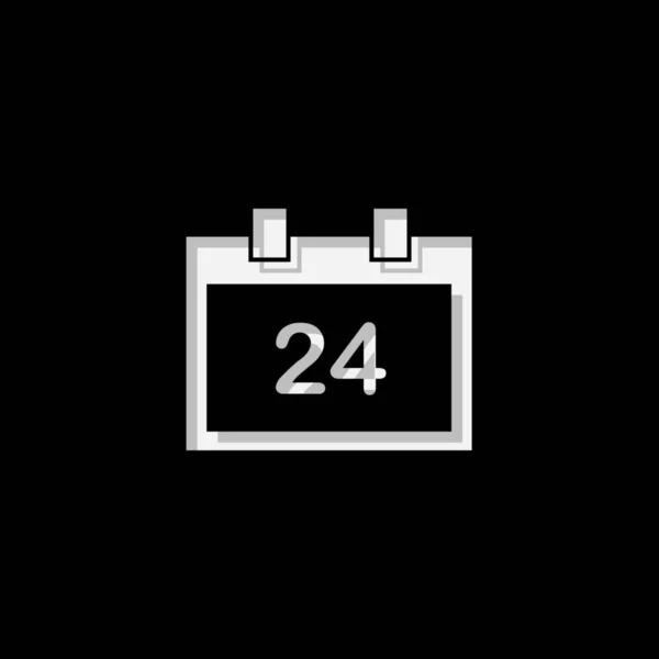 背景に描かれたアイコン スクエアカレンダーの日 — ストックベクタ