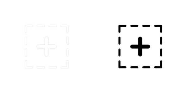 Ikona Ilustrowana Izolowana Tle Squared — Wektor stockowy