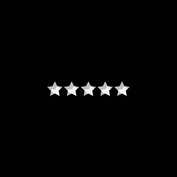 背景に描かれたアイコン 5つ星評価 — ストックベクタ
