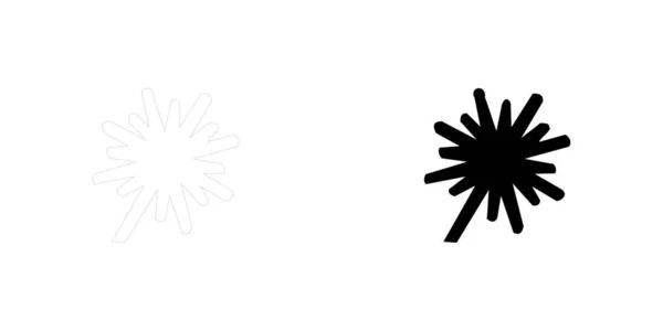 Une Icône Illustrée Isolée Sur Fond Explosion Épaisse — Image vectorielle