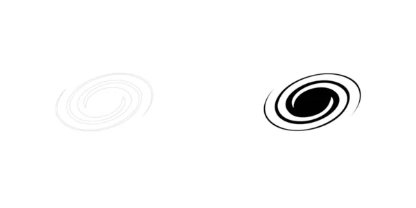 Ilustrovaná Ikona Izolovaná Pozadí Spirální Galaxie — Stockový vektor