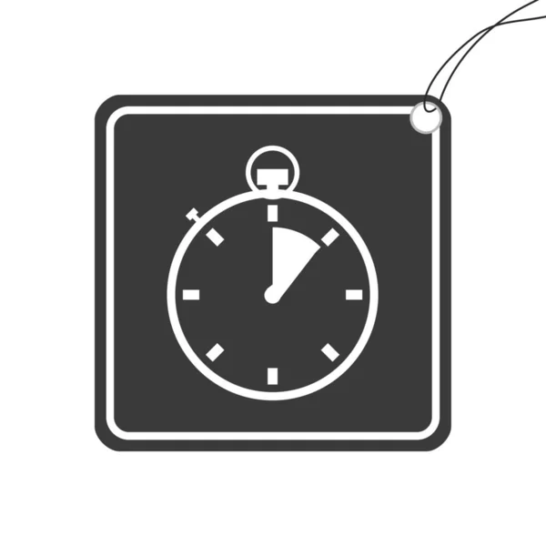 Une Icône Illustrée Isolée Sur Fond Chronomètre Huitième Complet — Image vectorielle