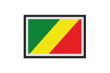 Kongo bayrağının vektör illüstrasyonu