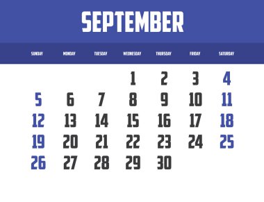 Bir Arkaplanda İzole Edilmiş Bir Takvim