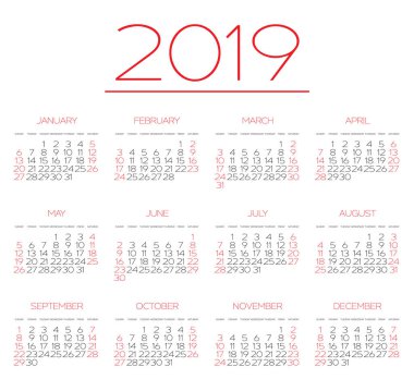 Bir Arkaplanda İzole Edilmiş Bir Takvim