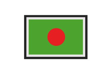 Bangladeş bayrağının vektör illüstrasyonu