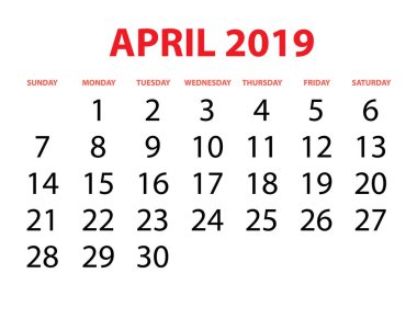 Takvim Nisan ayında izole edildi