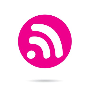 Radar 'ın pembe vektör simgesi ya da düğmesi