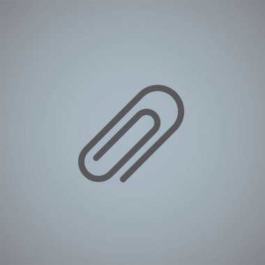 kağıt atacı vektör simgesi gri arkaplanda izole 