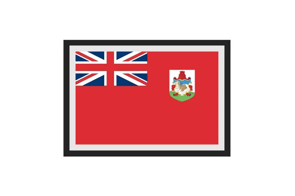 Vector Illustratie Van Vlag Van Bermuda — Stockvector