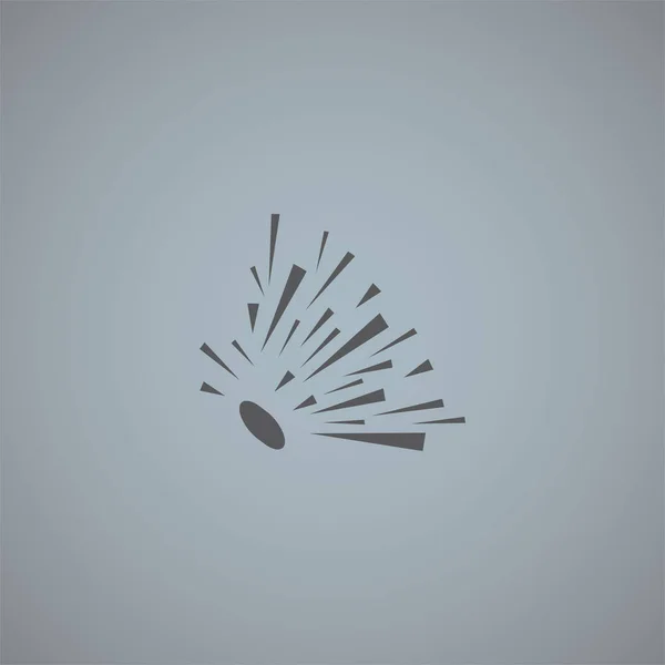 Explosion Vector Icon Isolated Grey Background — ストックベクタ