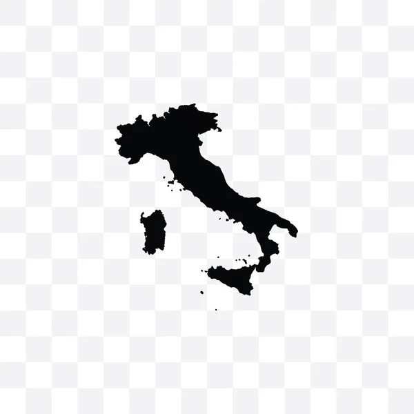 Svart Skisserat Land Vektor Illustration Italien — Stock vektor