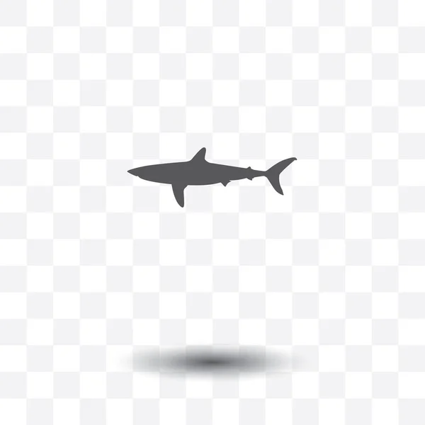 鲨鱼图标 设计的矢量概念说明 — 图库矢量图片