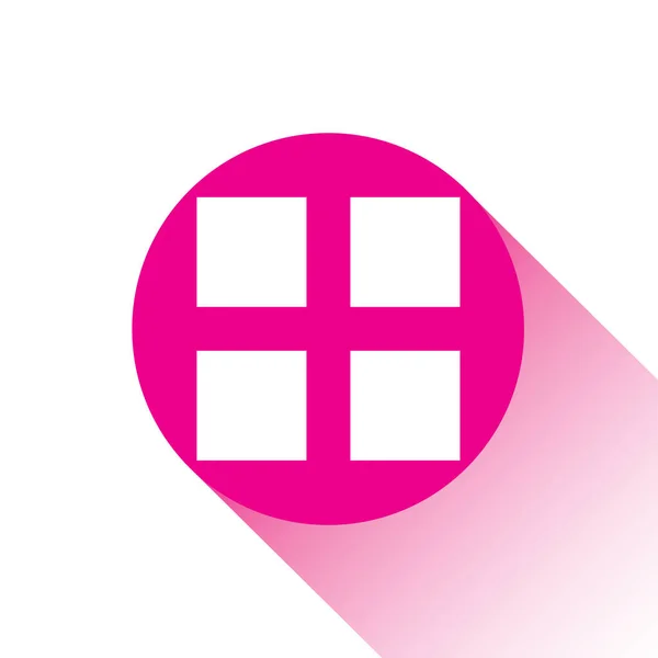 Pink Vector Icon Button Image Grid — Stock Vector