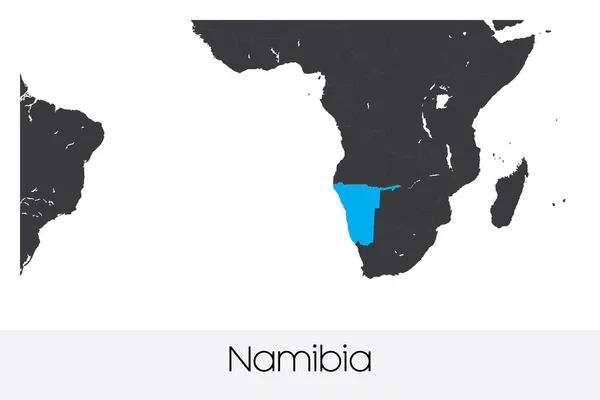 Geïllustreerde Landvorm Van Namibië — Stockvector