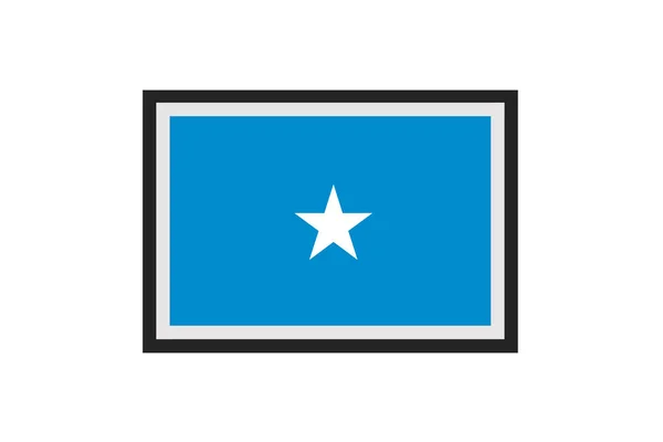 Візуальне Зображення Прапора Сомалі — стоковий вектор