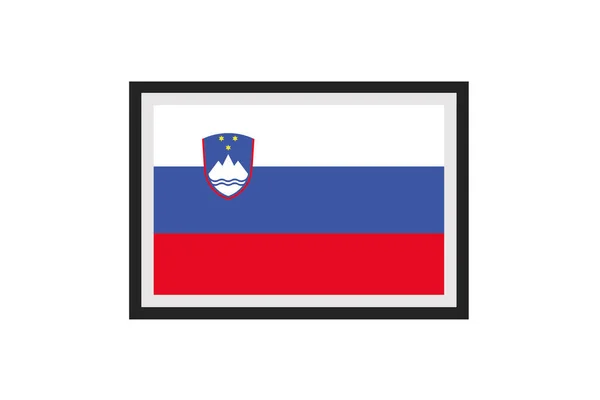 Vektoriell Illustration Sloveniens Flagga — Stock vektor