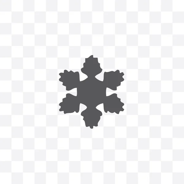 Copo Nieve Icono Vectorial Aislado Sobre Fondo Transparente — Archivo Imágenes Vectoriales