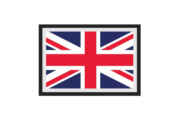 Vektor Illustration Flagga Storbritannien — Stock vektor