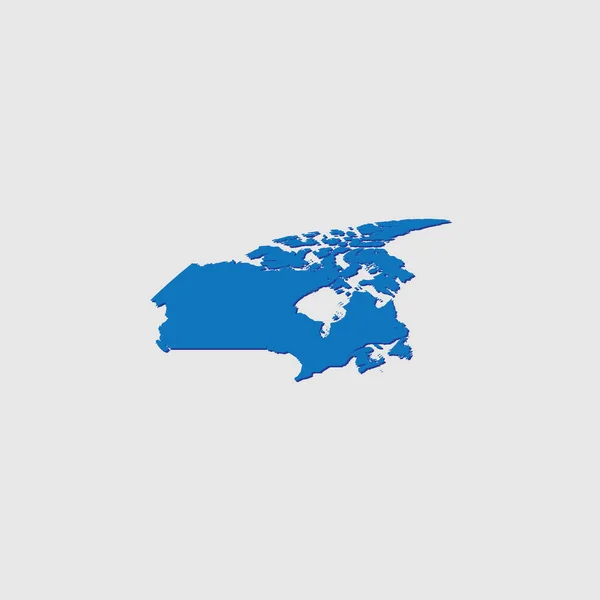 Forme Pays Illustré Bleu Avec Ombre Finlande — Image vectorielle