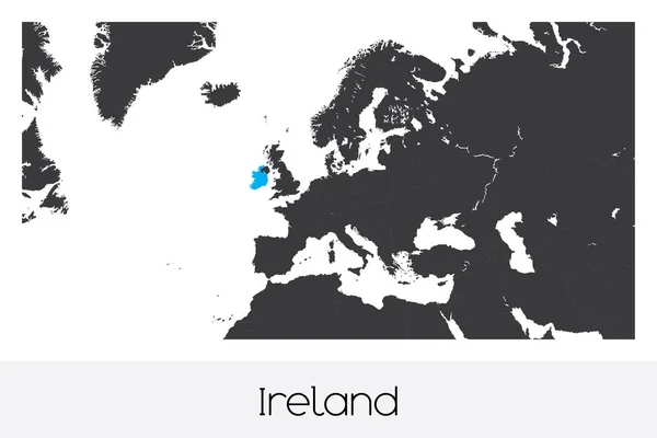 Geïllustreerde Plattelandsvorm Van Ierland — Stockvector