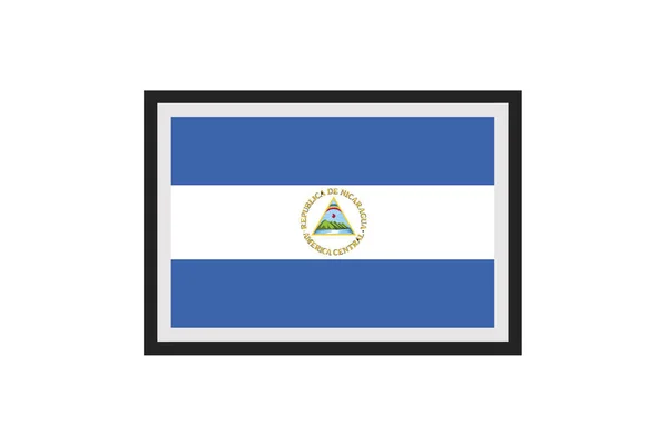 Vector Illustration Flag Nicaragua — Stock Vector