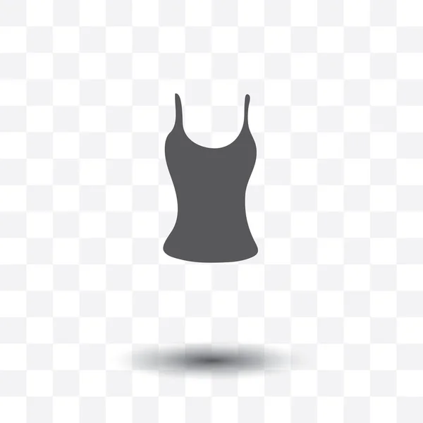 Women Vest Top Icon Vector Illustration — Stock Vector