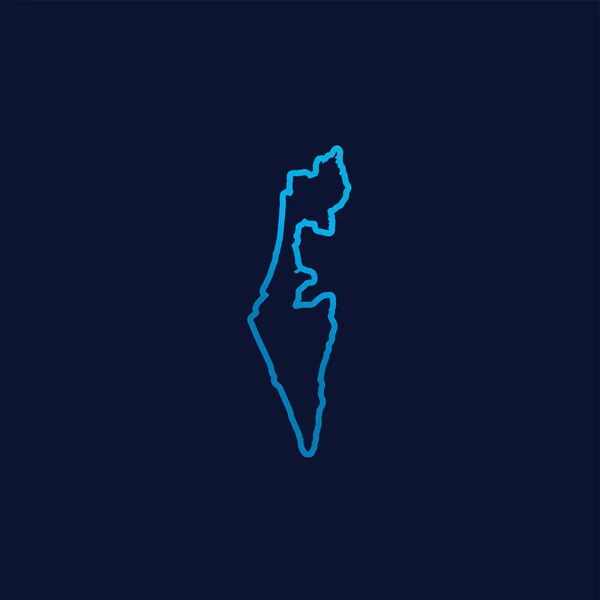 Forme Illustrée Pays Israël — Image vectorielle