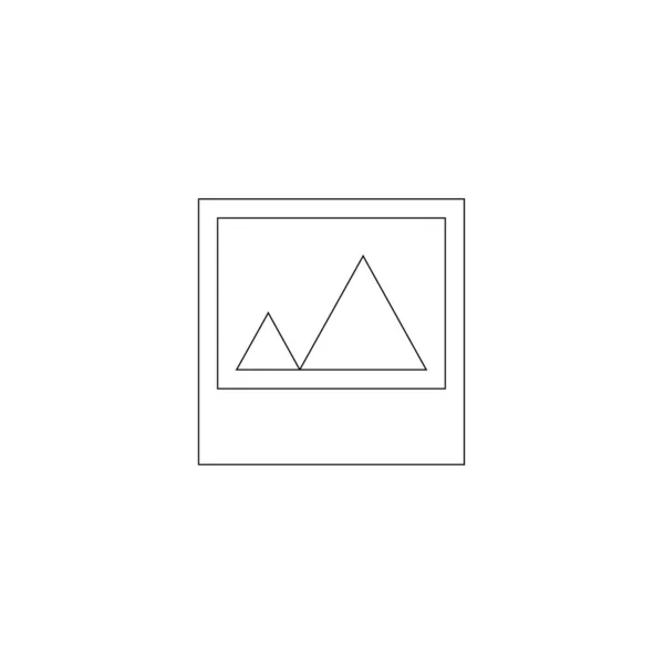 Vector Illustration White Frame Icon — Vetor de Stock