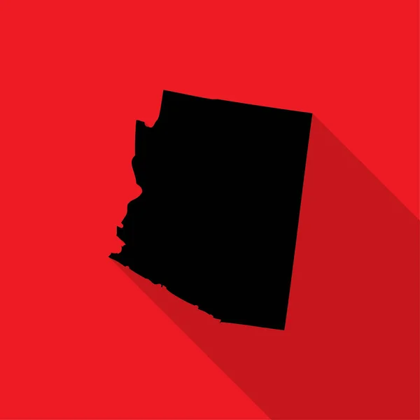 Mapa Vectorial Del Estado Arizona — Archivo Imágenes Vectoriales