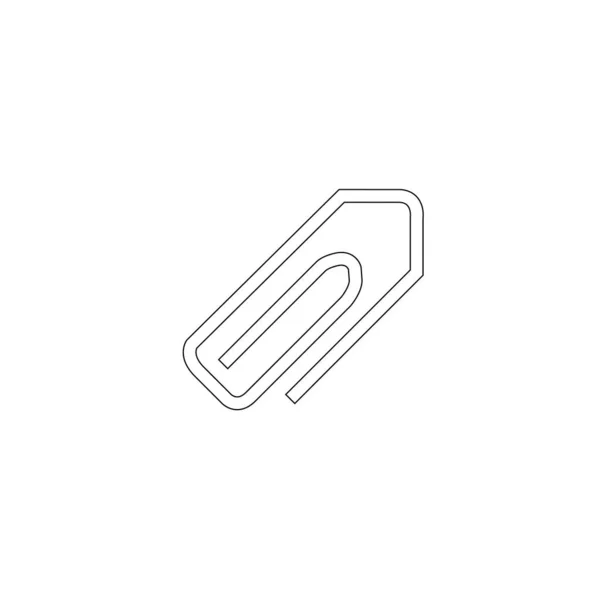 Vector Illustration Triangular Paperclip — Vetor de Stock