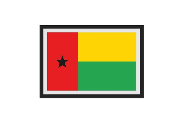 Illustration Vectorielle Drapeau Guinée Bissau — Image vectorielle