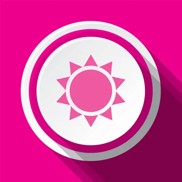 Pink Vector Icon Design Sunshine — ストックベクタ