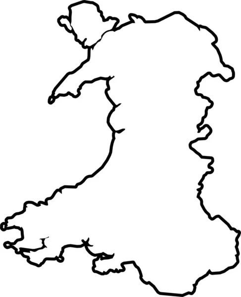 Geïllustreerde Vorm Van Het Land — Stockvector