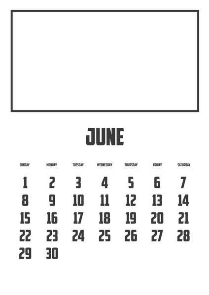 Ein Auf Einem Hintergrund Isolierter Kalender — Stockvektor