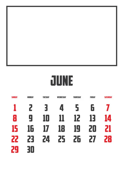 Ein Auf Einem Hintergrund Isolierter Kalender — Stockvektor