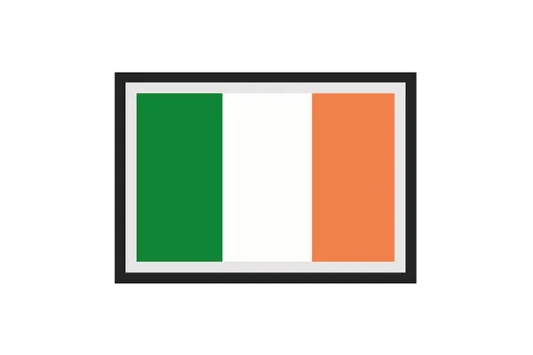 Illustration Vectorielle Drapeau Irlande — Image vectorielle