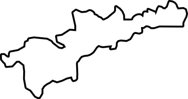 Ілюстрована Форма Країни — стоковий вектор